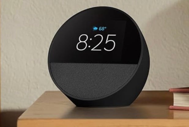 All-new Amazon Echo Spot (2024 release), Smart alarm clock with vibrant sound + Alexa